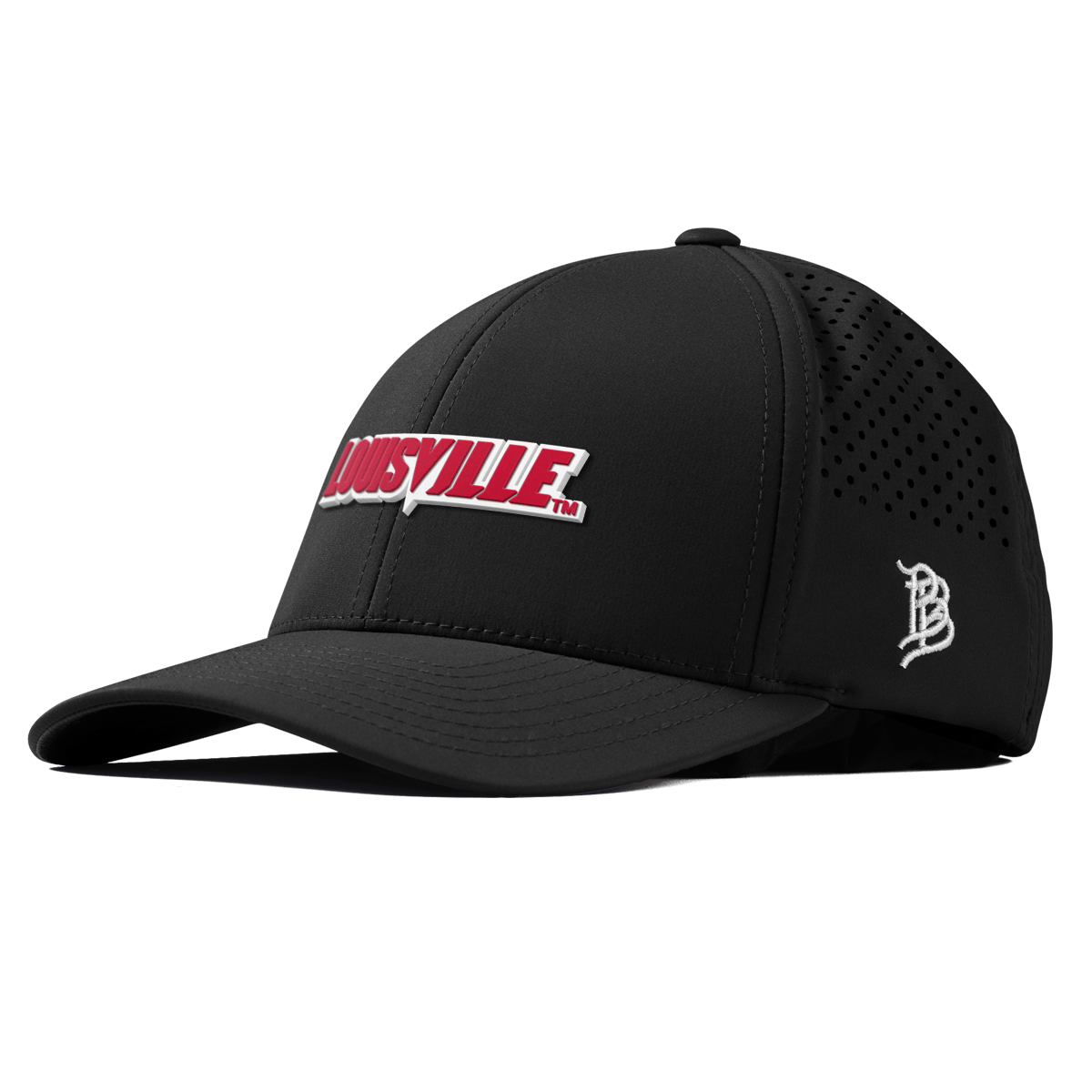 University of Louisville "Louisville Block" Curved Performance Black