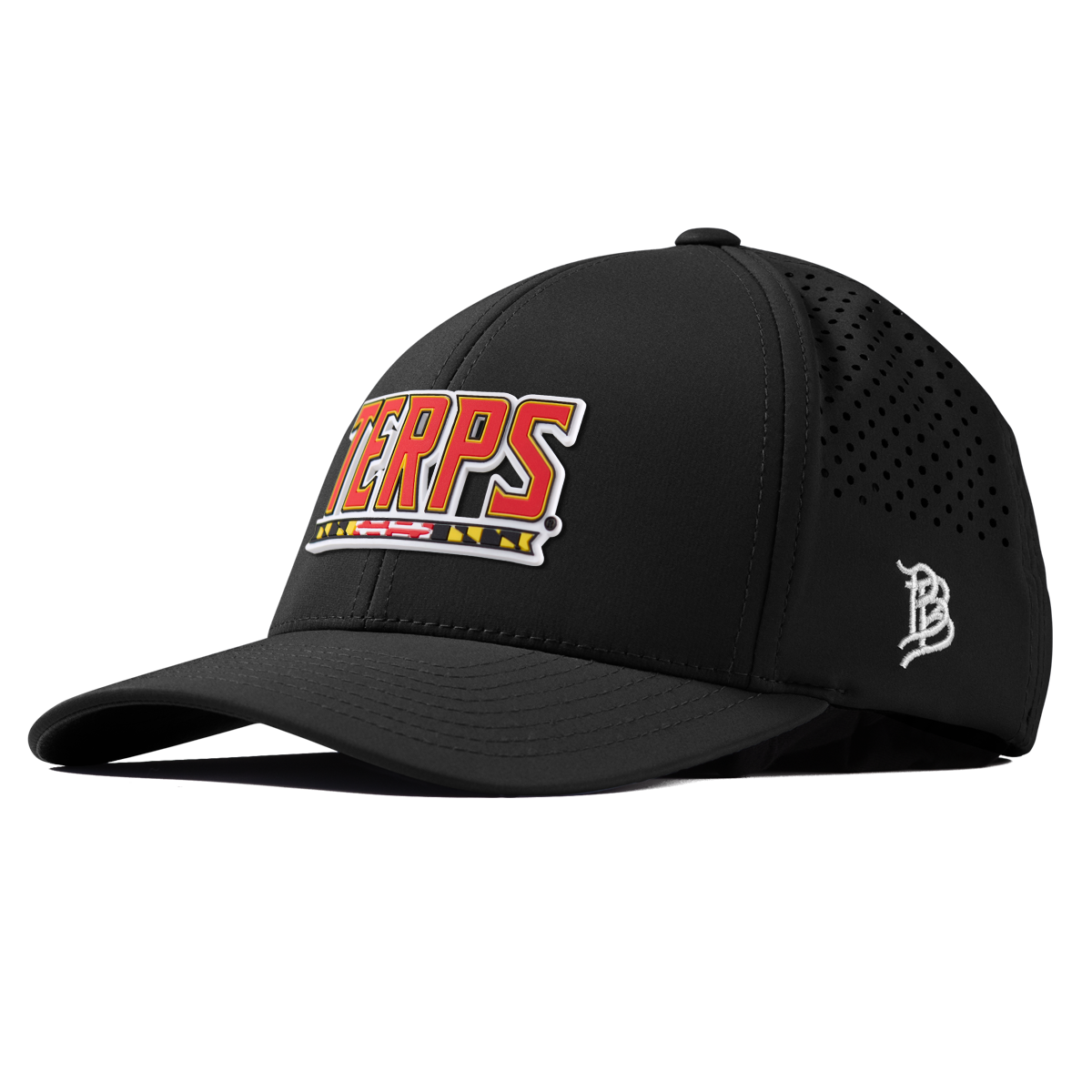 University of Maryland "Maryland Terps" Curved Performance Black
