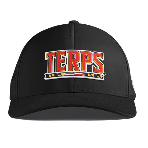University of Maryland "Maryland Terps" Curved Performance Black