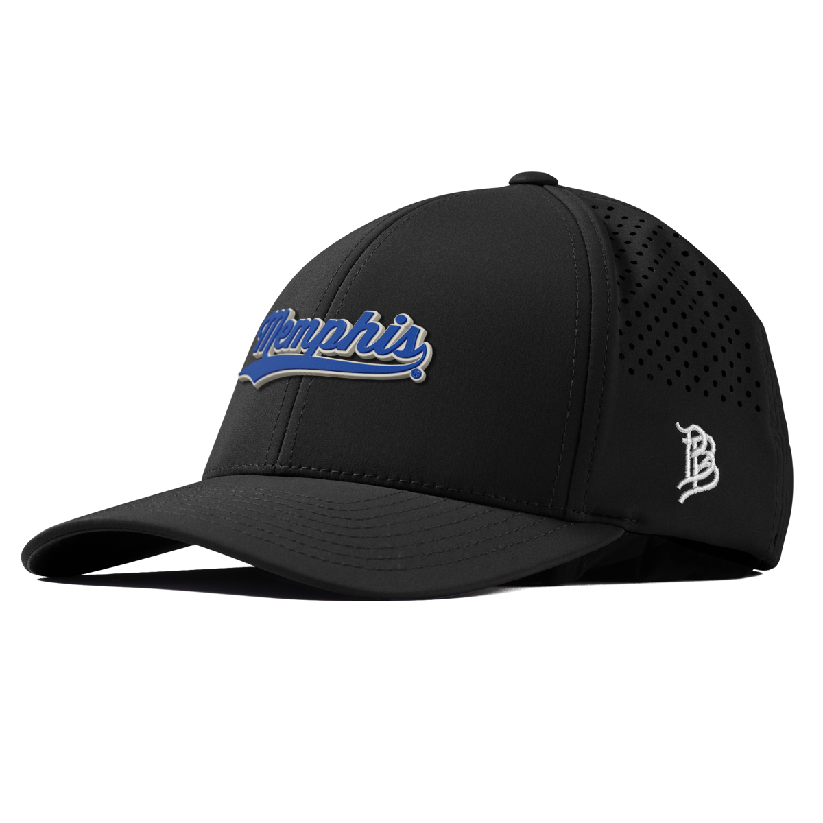 University of Memphis "Memphis Script" Curved Performance Black