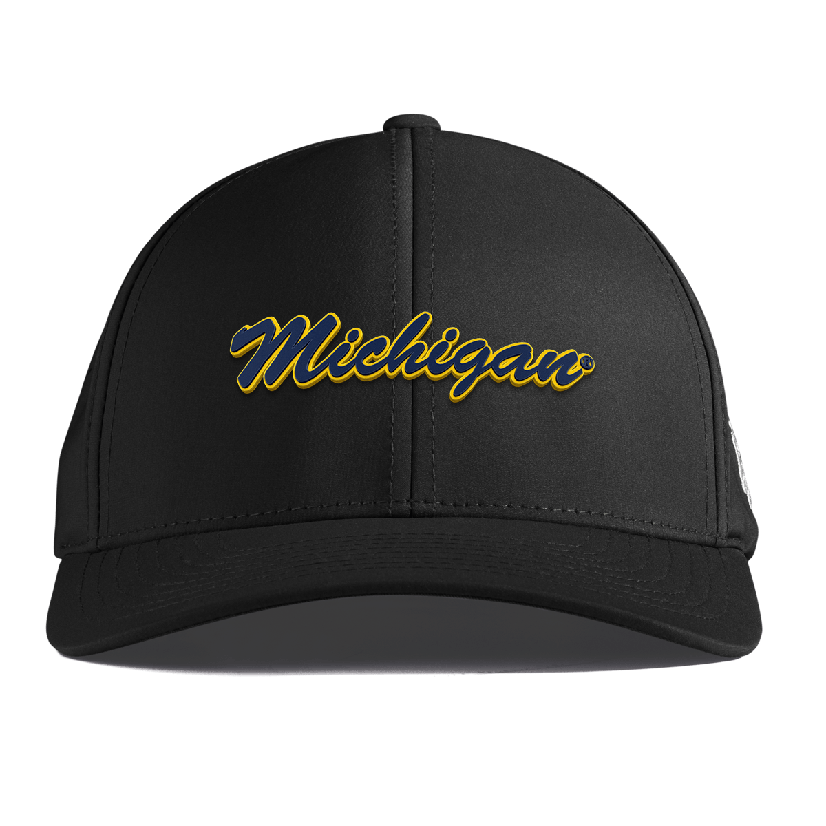University of Michigan "Michigan Script" Curved Performance Black
