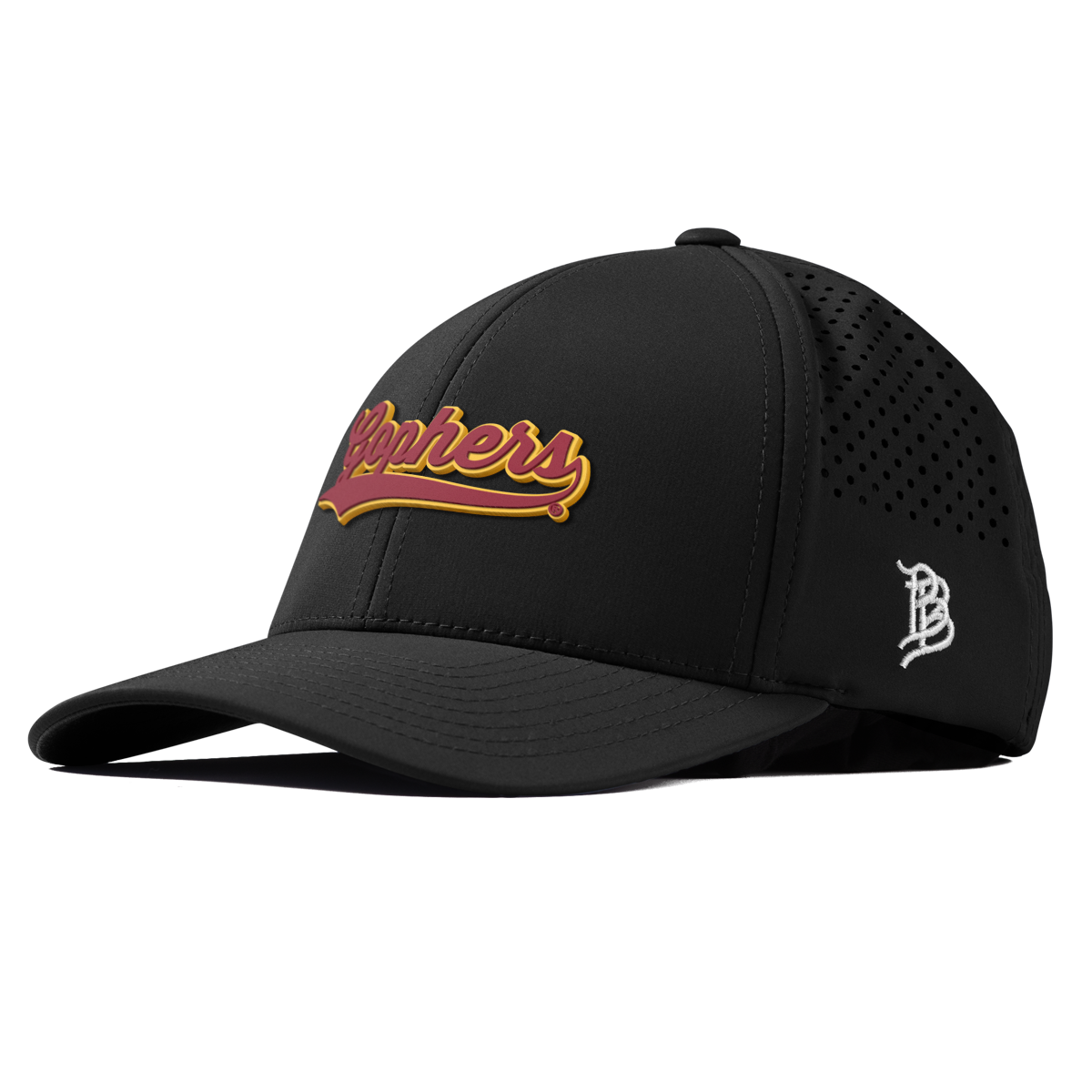 University of Minnesota "Minnesota Gophers Script" Curved Performance Black