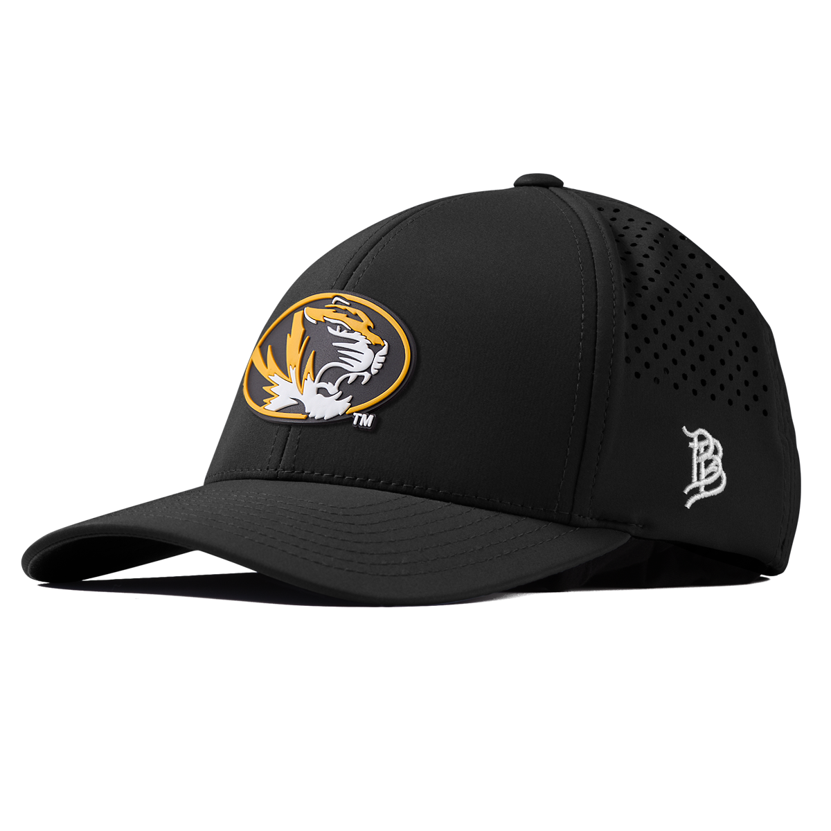 University of Missouri "Missouri Tigers Badge" Curved Performance Black