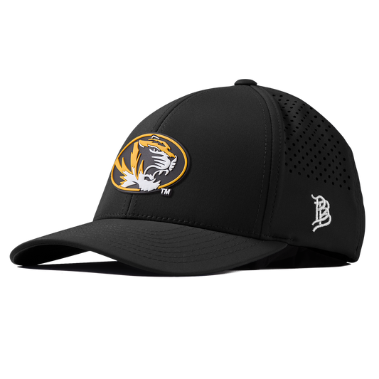 University of Missouri "Missouri Tigers Badge" Curved Performance Black
