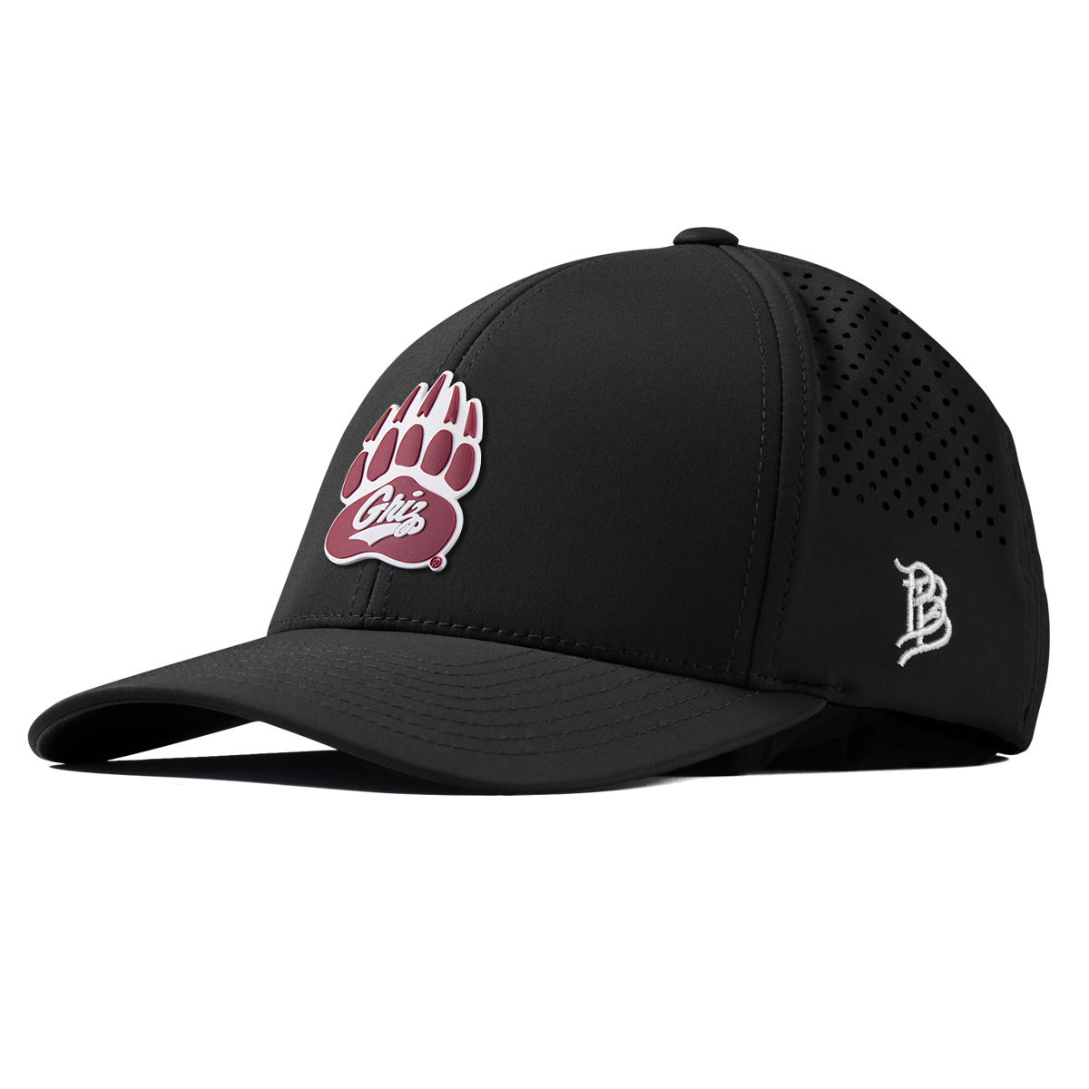 University of Montana "Montana Grizz" Curved Performance Black