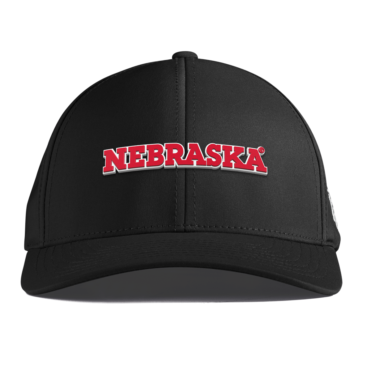 University of Nebraska "Nebraska Block" Curved Performance Black