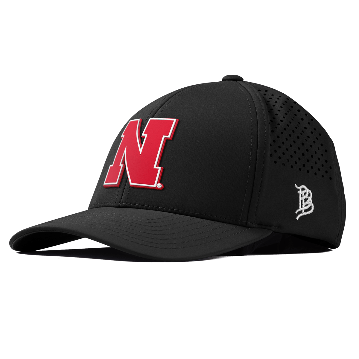 University of Nebraska "Nebraska Team Logo" Curved Performance Black 