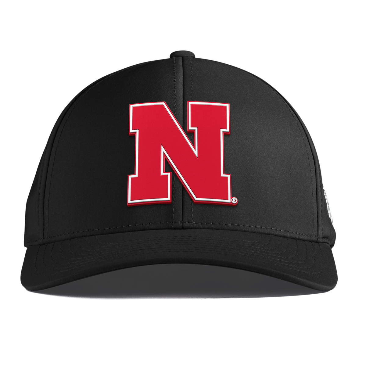 University of Nebraska "Nebraska Team Logo" Curved Performance Black 