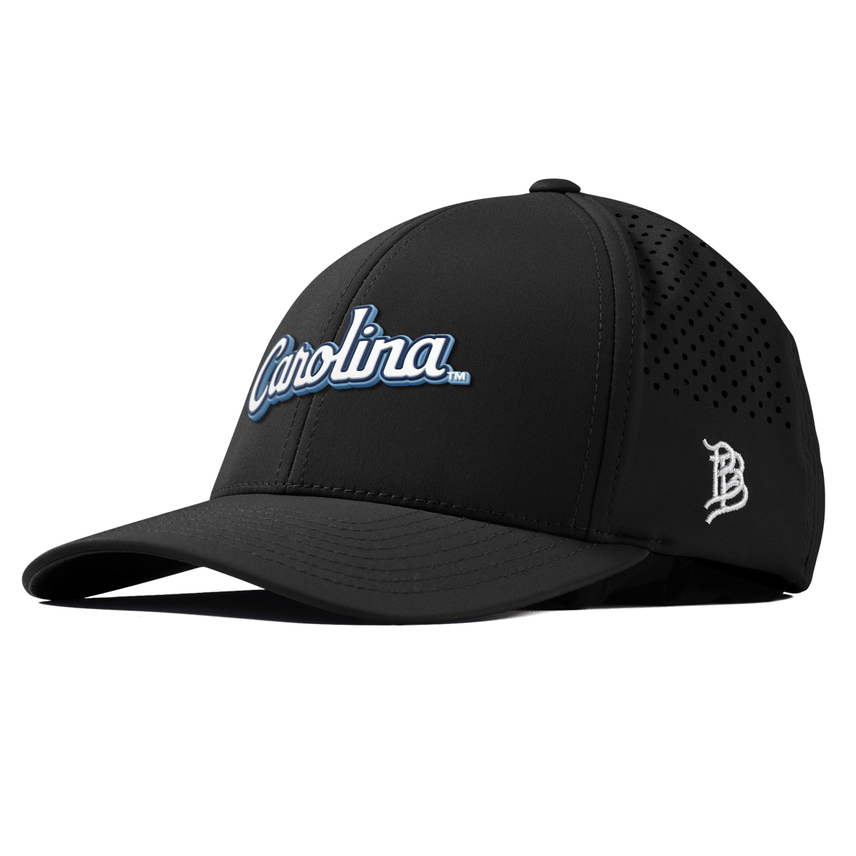University of North Carolina "North Carolina Script" Curved Performance Black