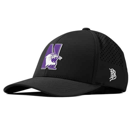 Northwestern University "Northwestern Block Logo" Curved Performance Black