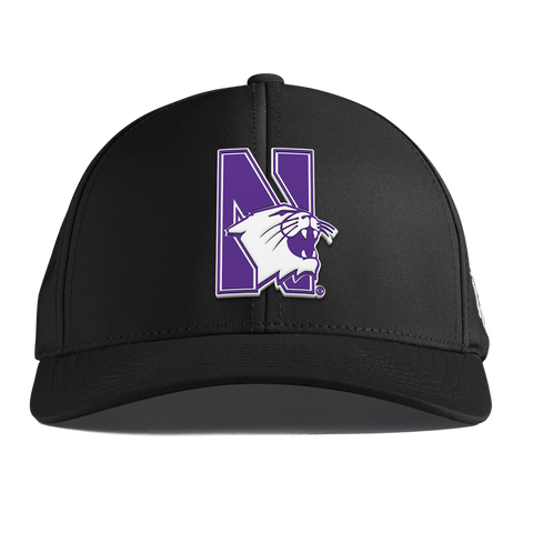 Northwestern University "Northwestern Block Logo" Curved Performance Black