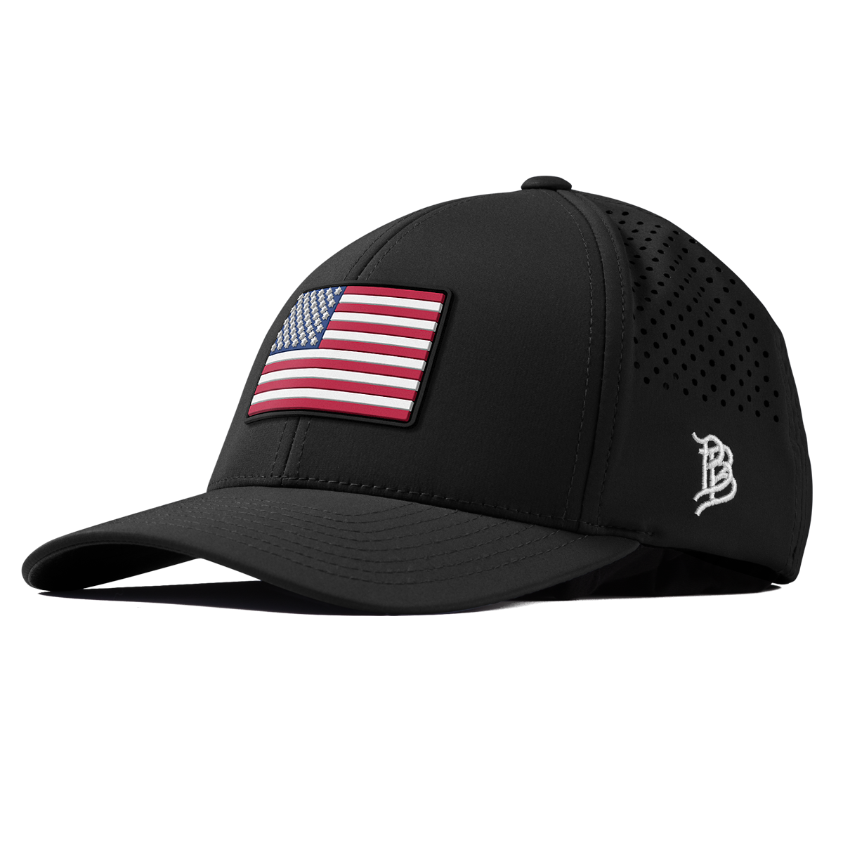 Old Glory USA Skateboarding Curved Performance Black 