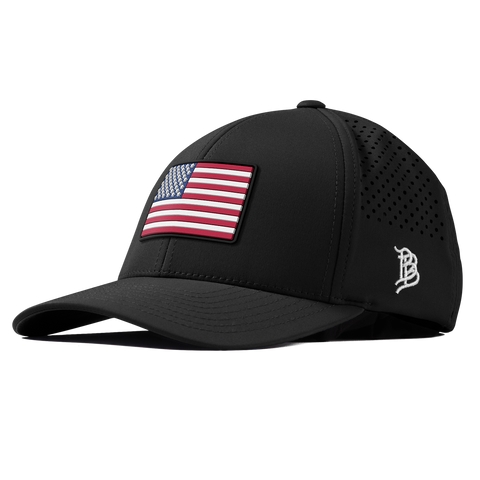 Old Glory USA Skateboarding Curved Performance Black 