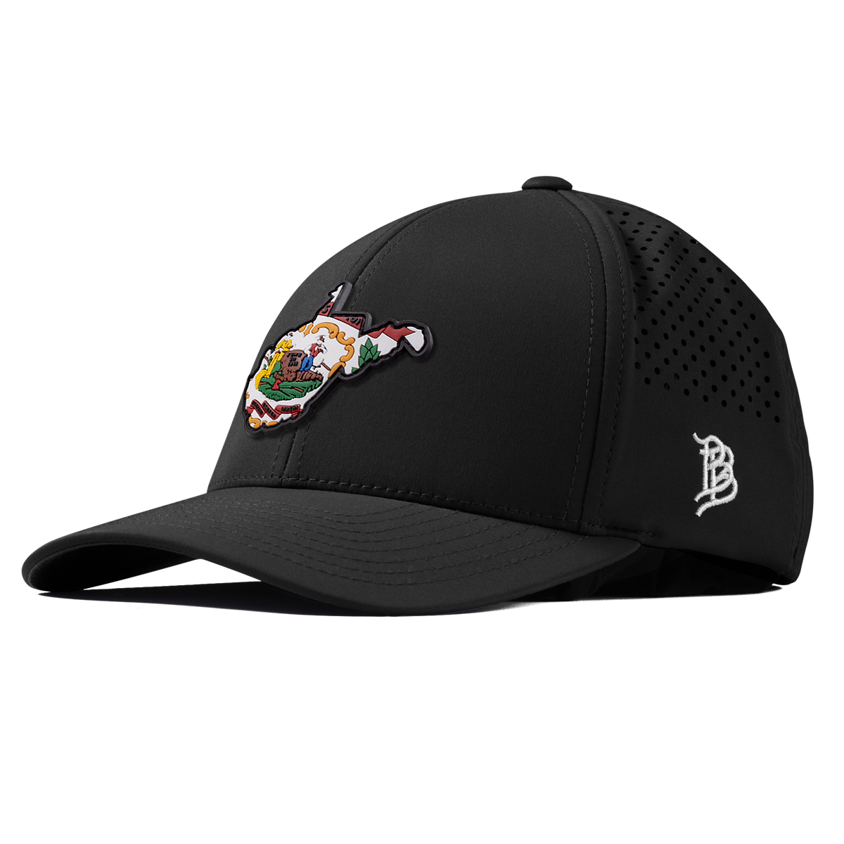 West Virginia 35 PVC Curved Performance Black