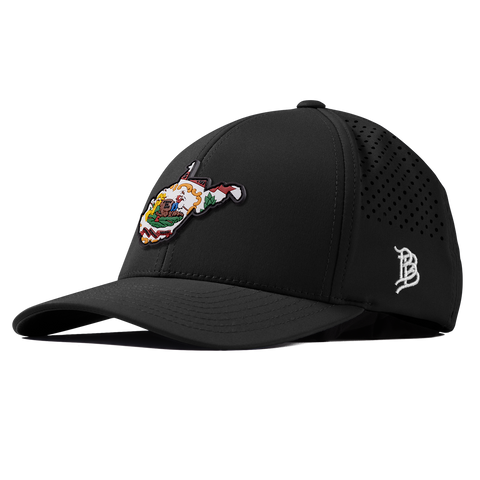 West Virginia 35 PVC Curved Performance Black