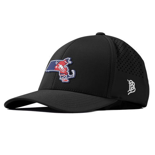 Massachusetts Patriot Series Curved Performance Black