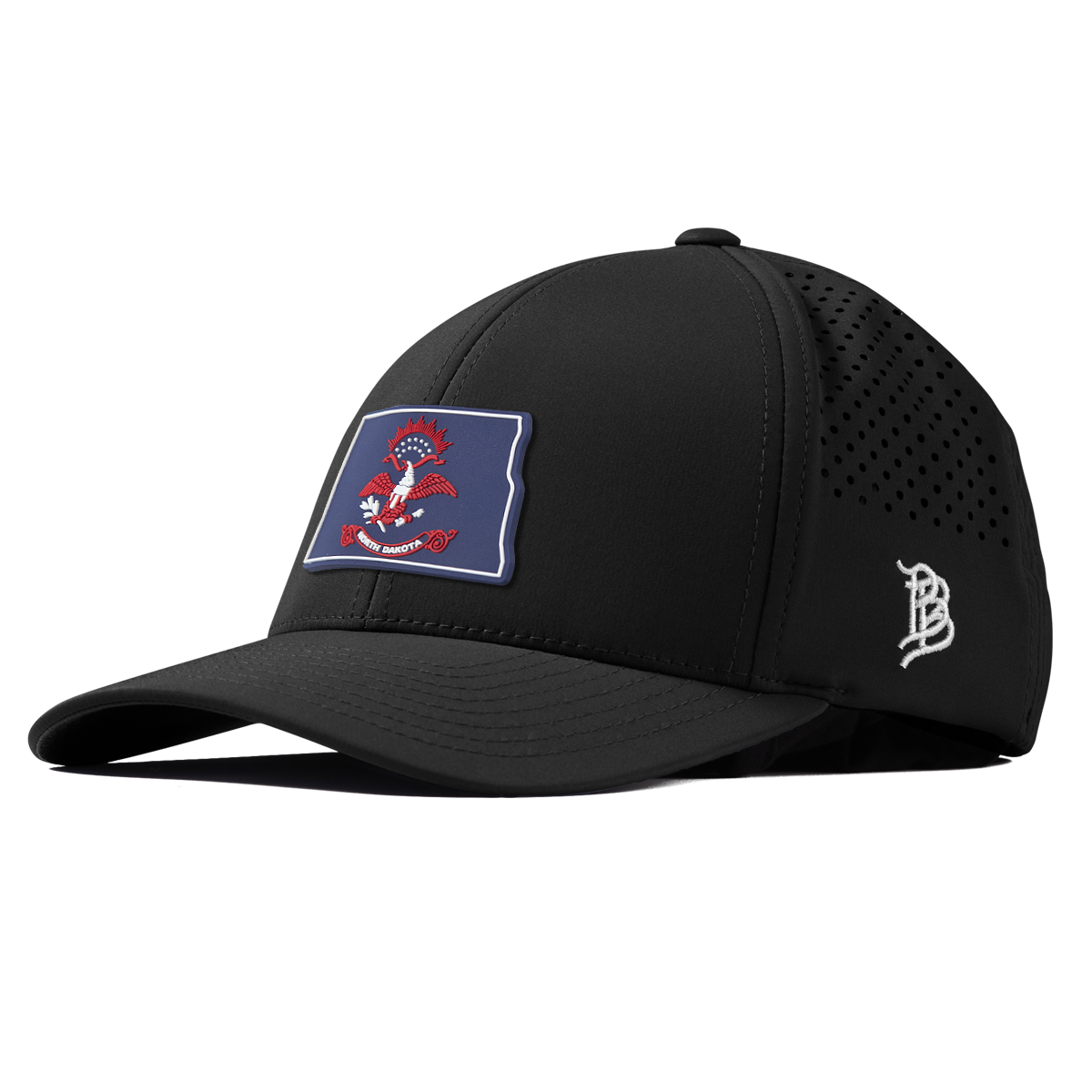 North Dakota Patriot Series Curved Performance Black