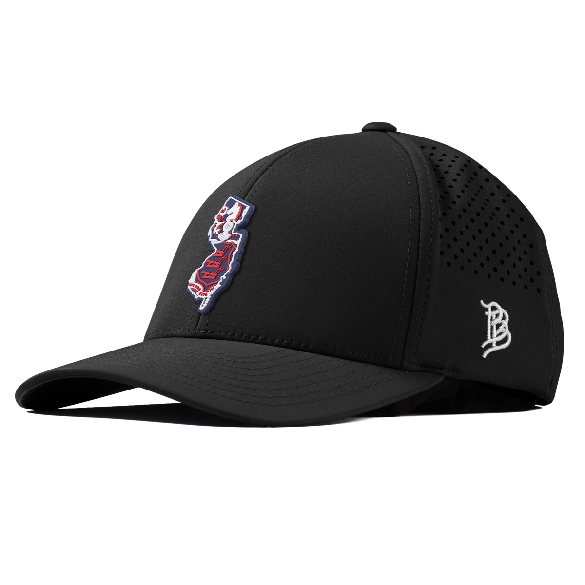 New Jersey Patriot Series Curved Performance Black