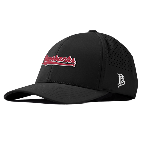 University of Arkansas "Razorback Script" Curved Performance Black