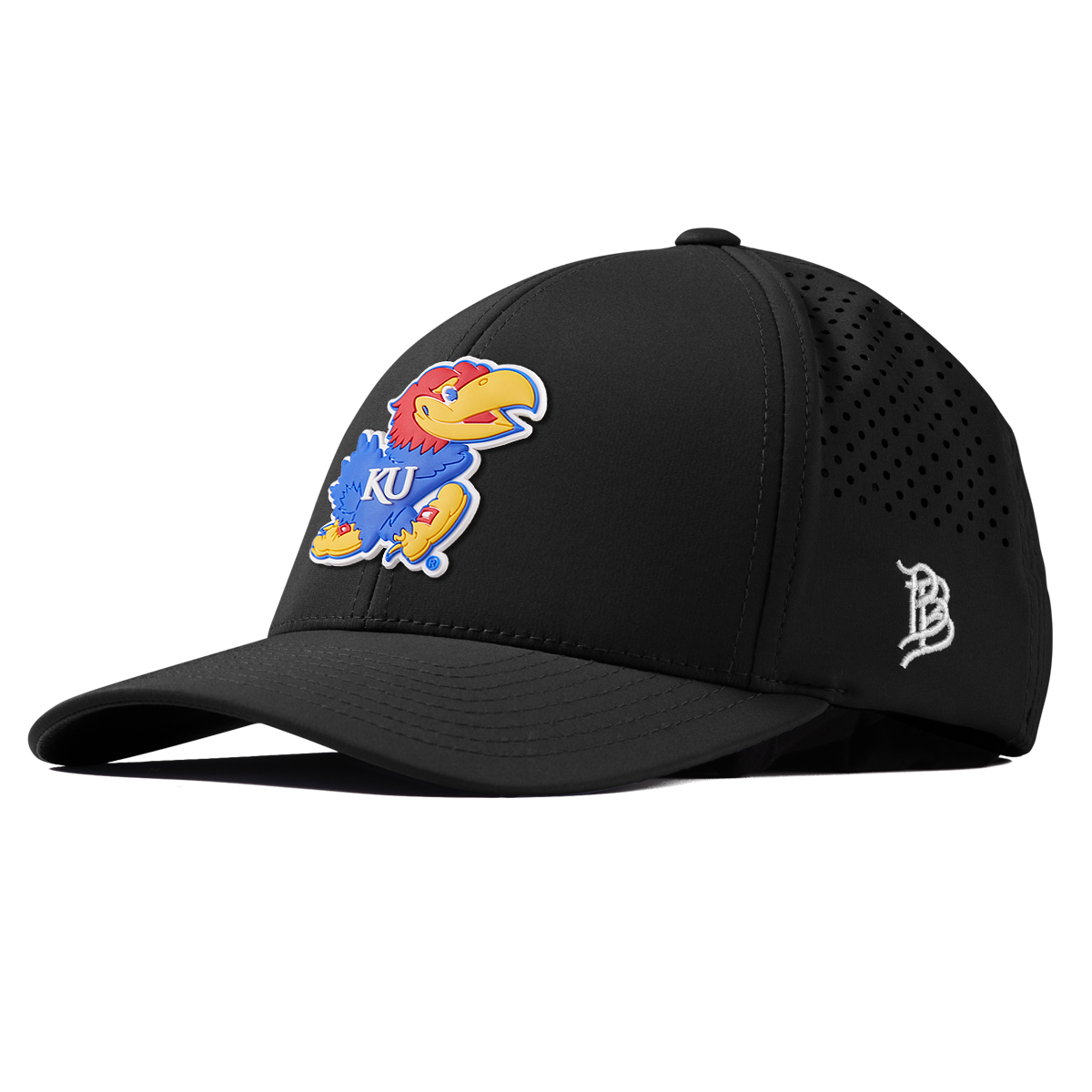University of Kansas "Rock Chalk Jayhawk" Curved Performance Black