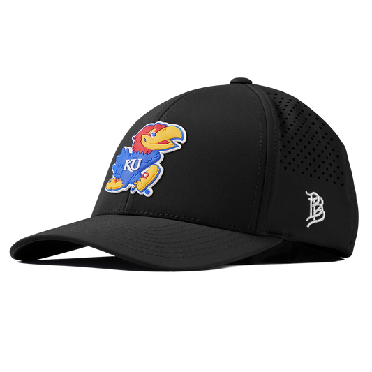 University of Kansas "Rock Chalk Jayhawk" Curved Performance Black