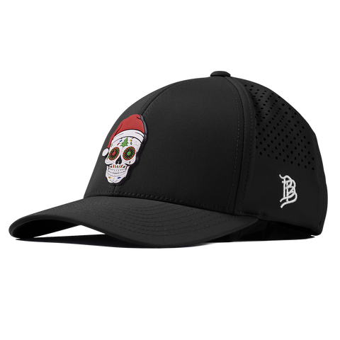 Santa Skull PVC Curved Performance Black