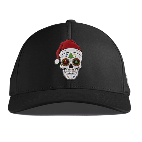 Santa Skull PVC Curved Performance Black