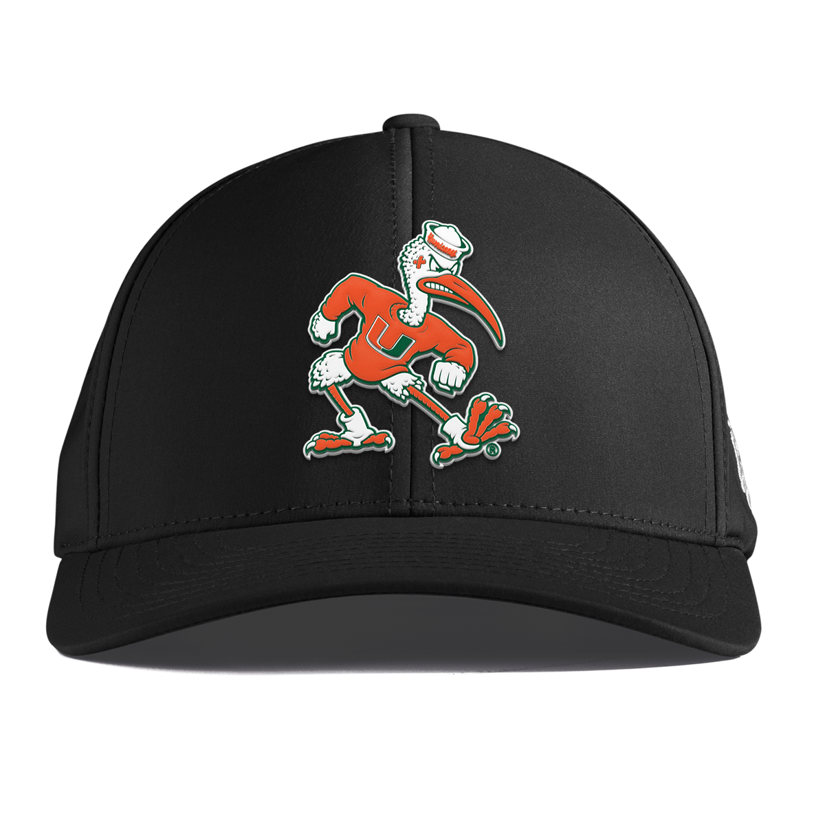 University of Miami "Sebastian the Ibis" Curved Performance Black