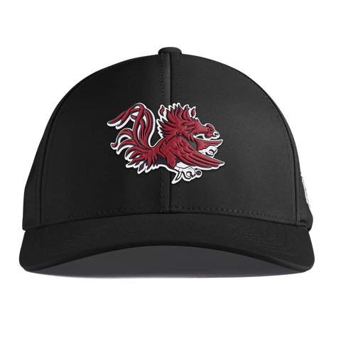 University of South Carolina "Sir Big Spur Logo" Curved Performance Black