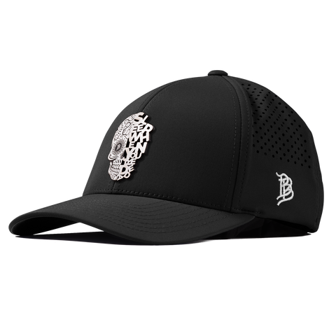 Sleep When You're Dead Skull Curved Performance Black