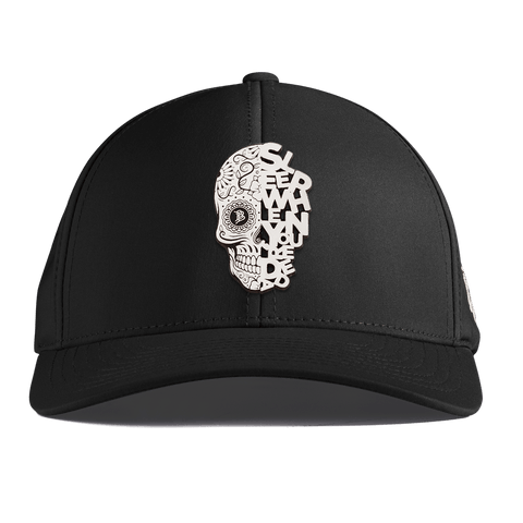 Sleep When You're Dead Skull Curved Performance Black