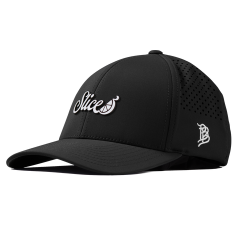 Sliced Script Curved Performance Black