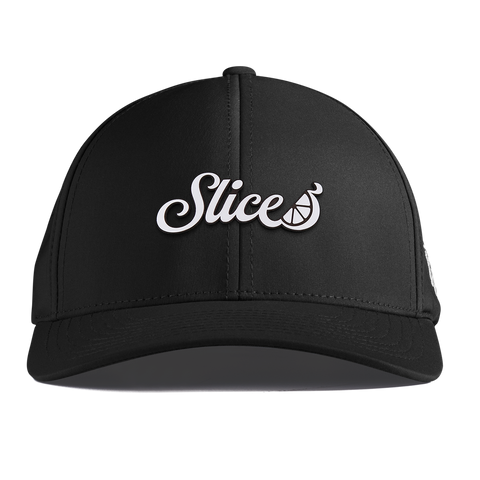 Sliced Script Curved Performance Black