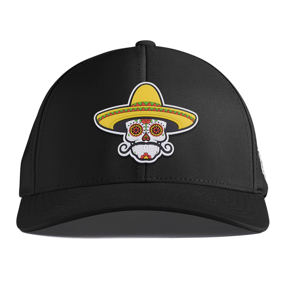 Sombrero Skull PVC Curved Performance Black