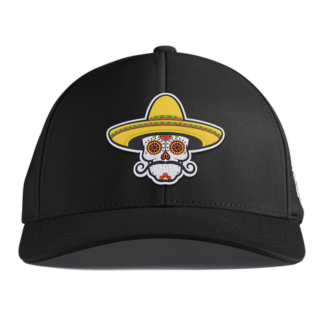 Sombrero Skull PVC Curved Performance Black