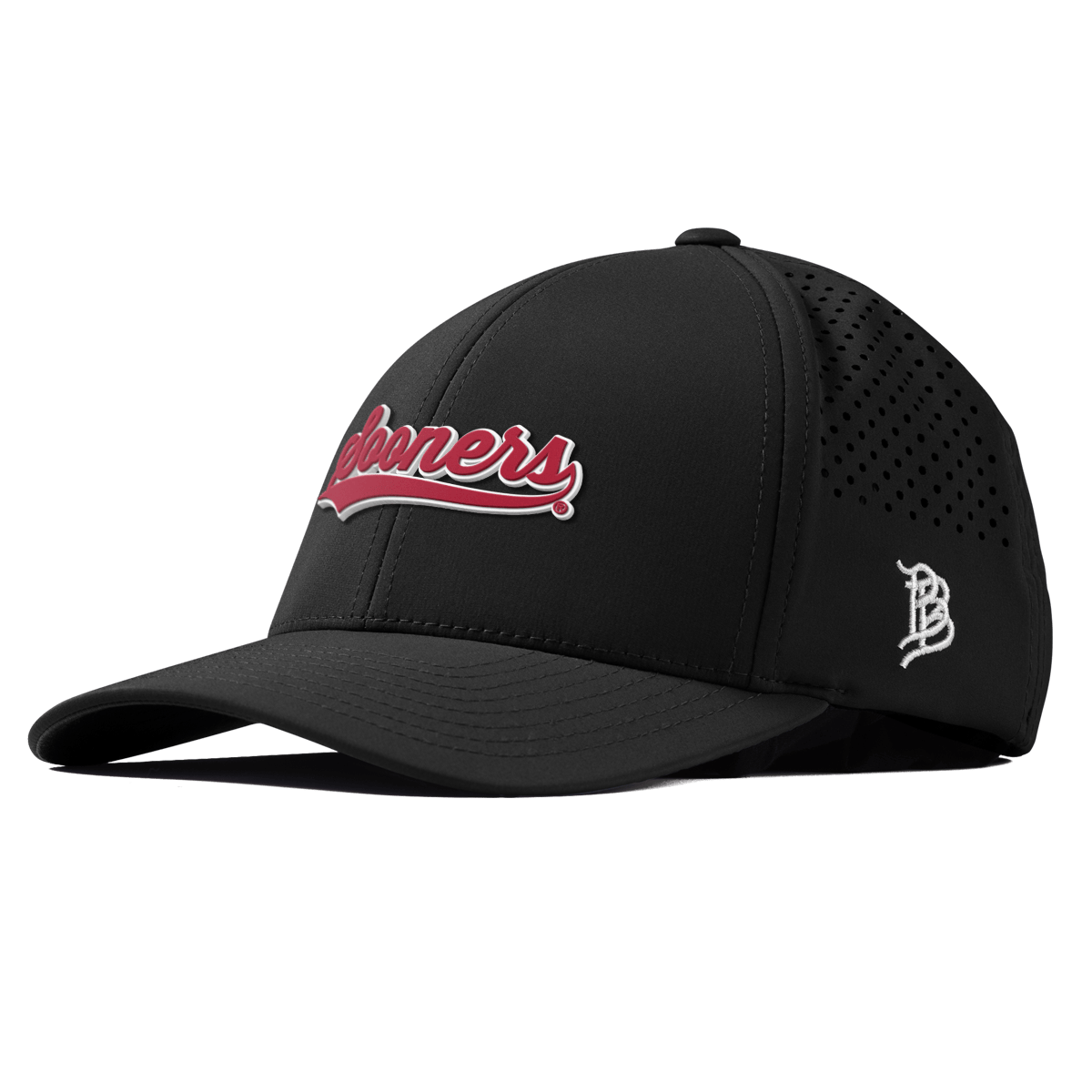 University of Oklahoma "Sooners Script" Curved Performance Black