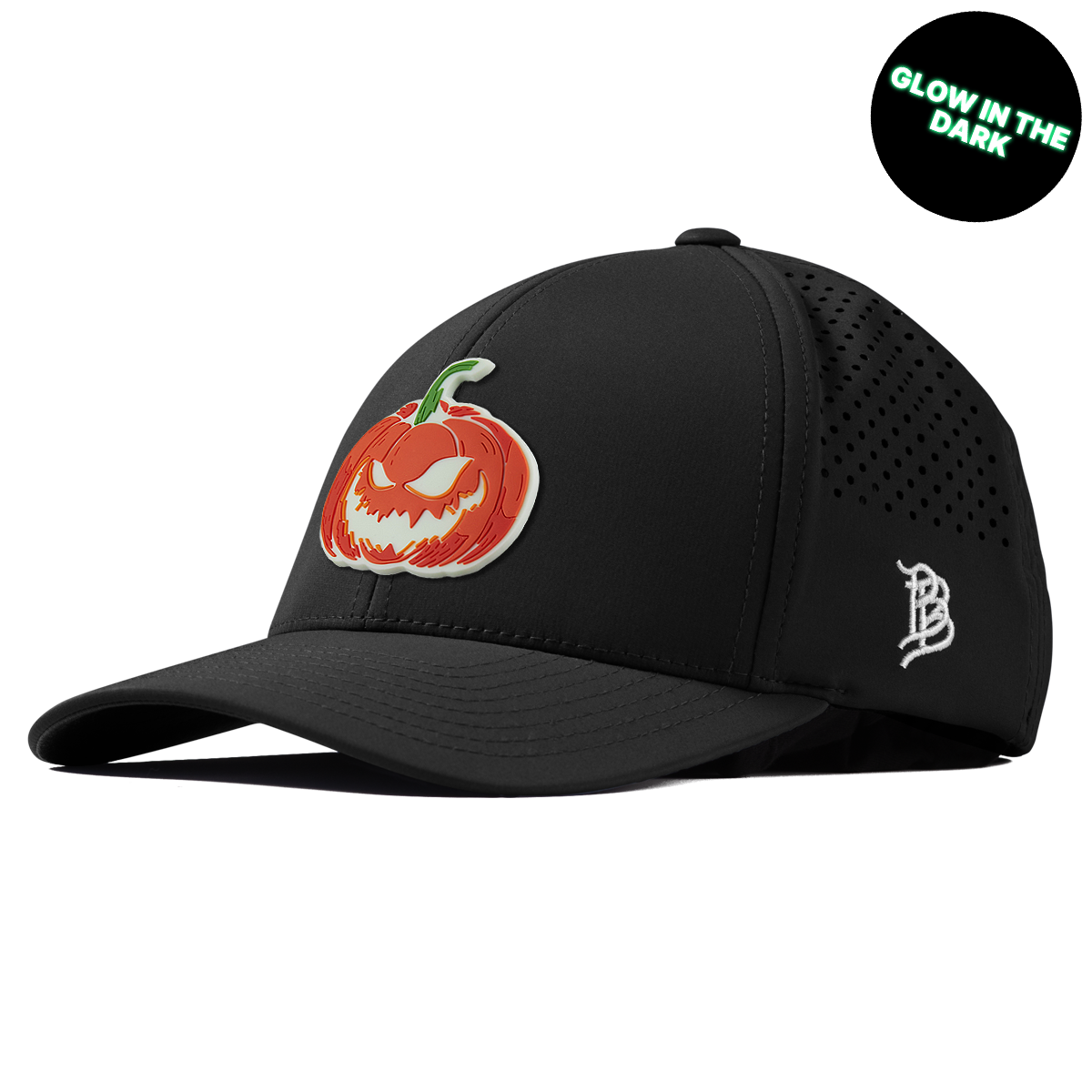 Jack-O-Lantern Glow Curved Performance Black