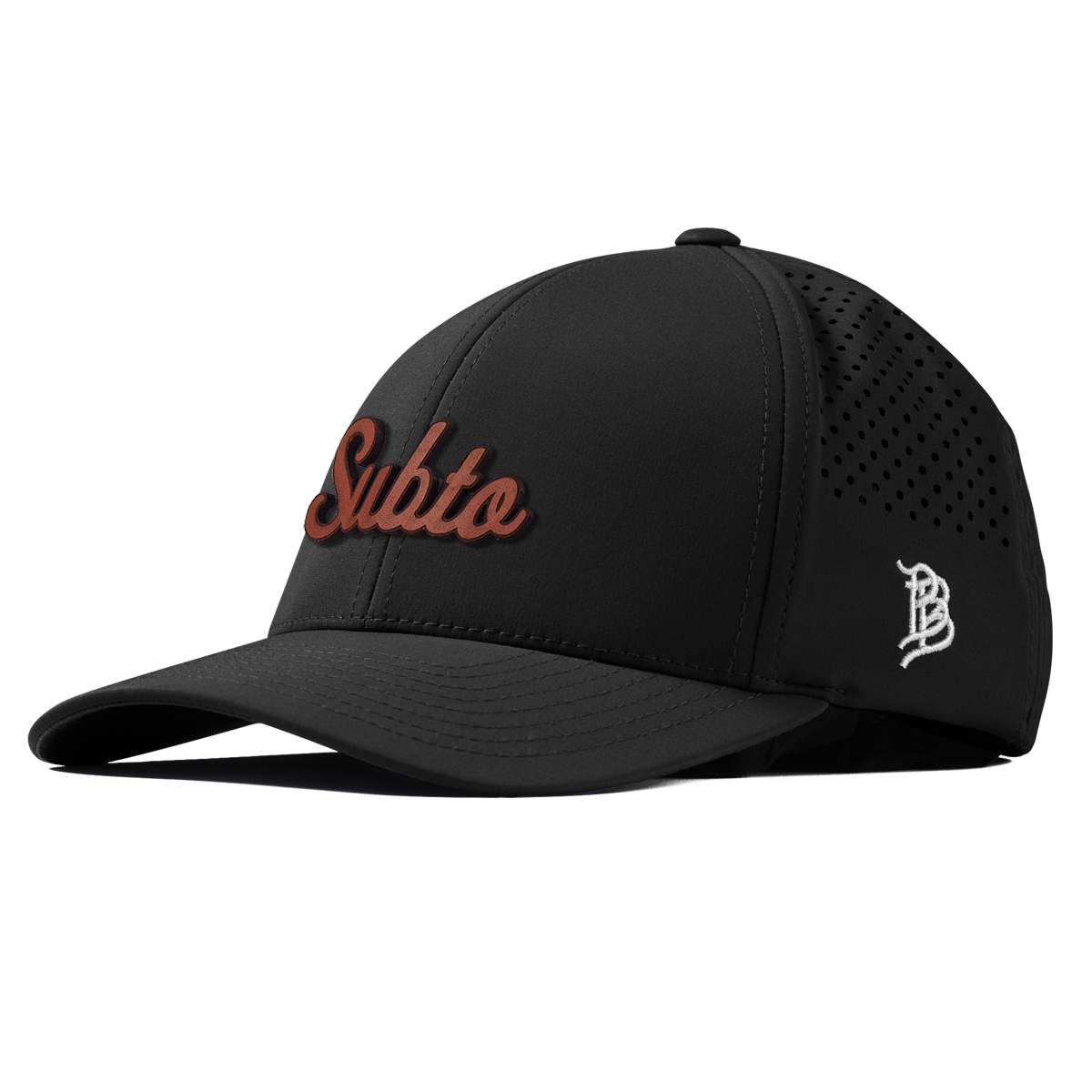 Subto Script Tan Curved Performance Black
