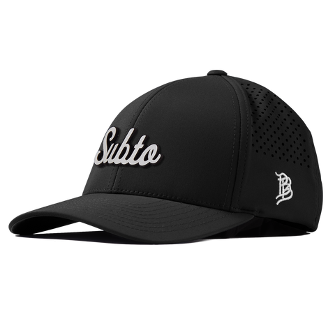Subto Script White Curved Performance Black
