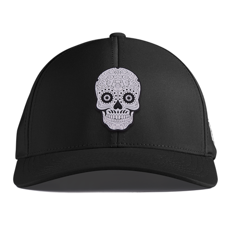 Sugar Skull PVC Curved Performance Black