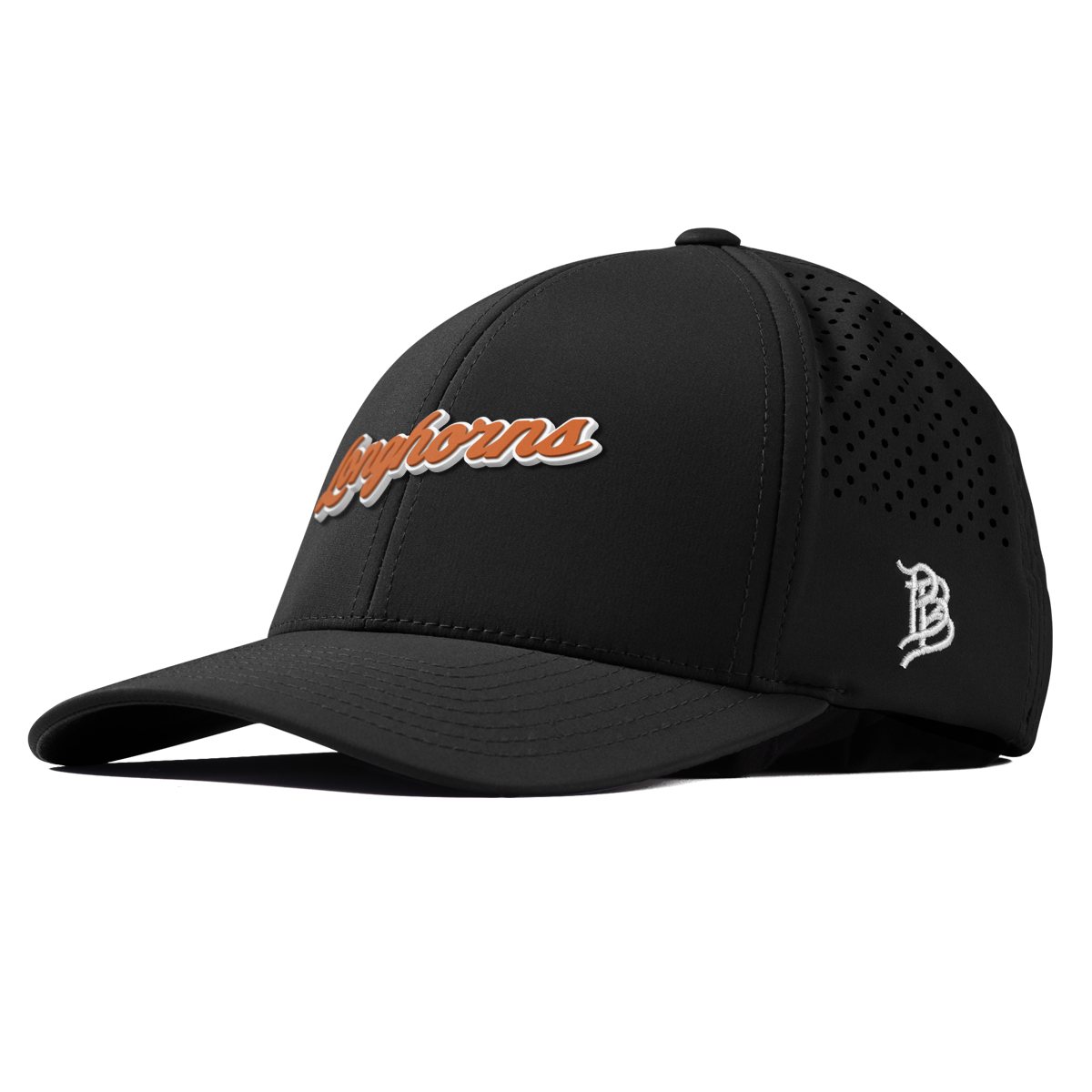 University of Texas "Texas Longhorn Script" Curved Performance Black