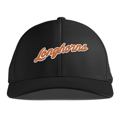 University of Texas "Texas Longhorn Script" Curved Performance Black
