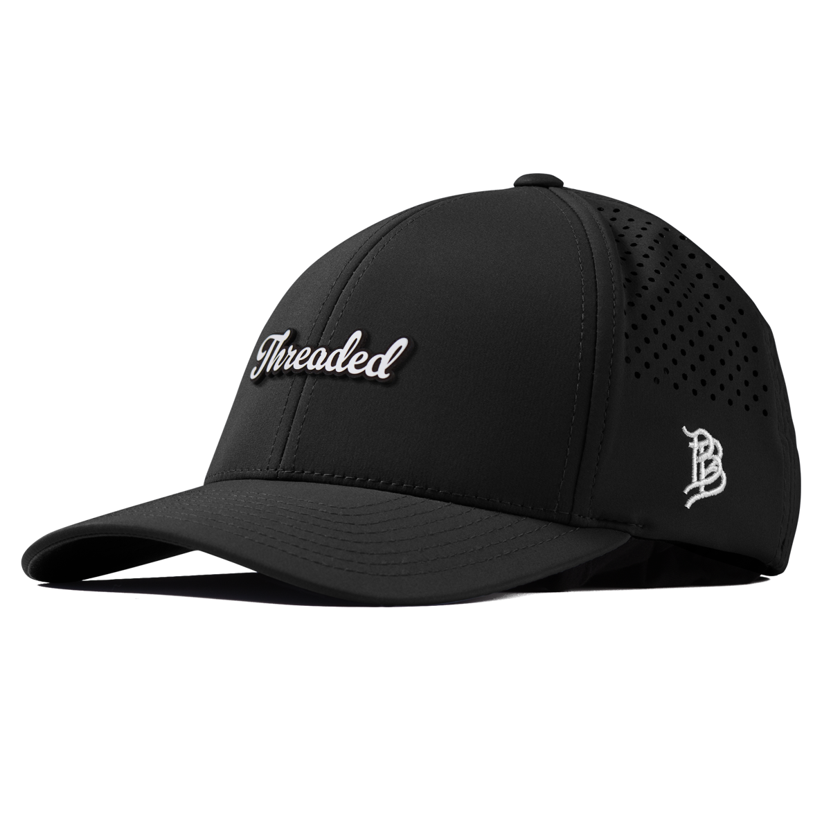 Threaded Script Curved Performance Black