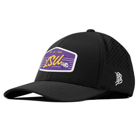 Louisiana State University "Tigers Football" Curved Performance Black