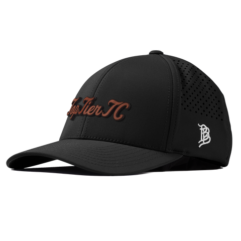 Top Tier Script Tan Curved Performance Black