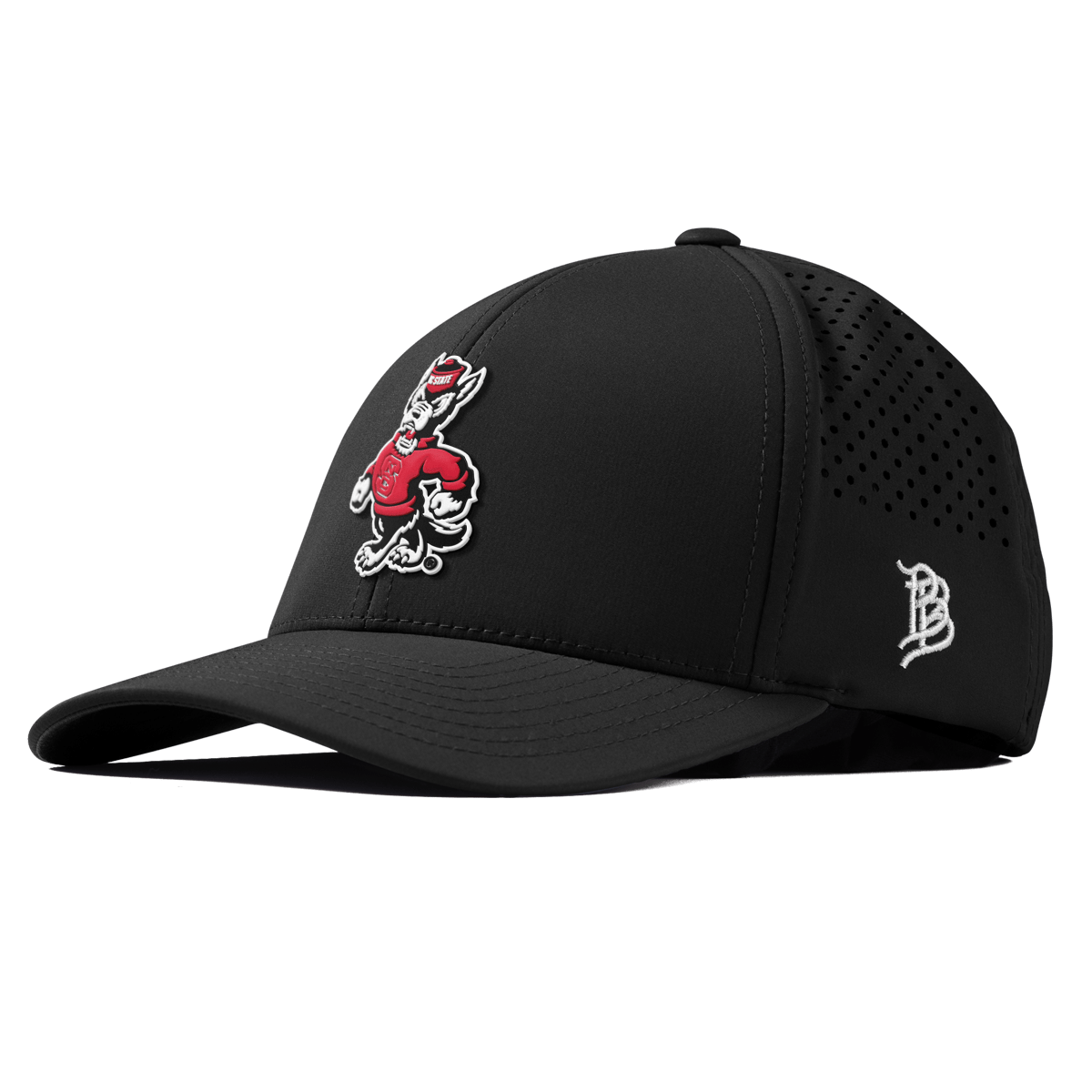 North Carolina State "Tuffy The Wolf" Curved Performance Black