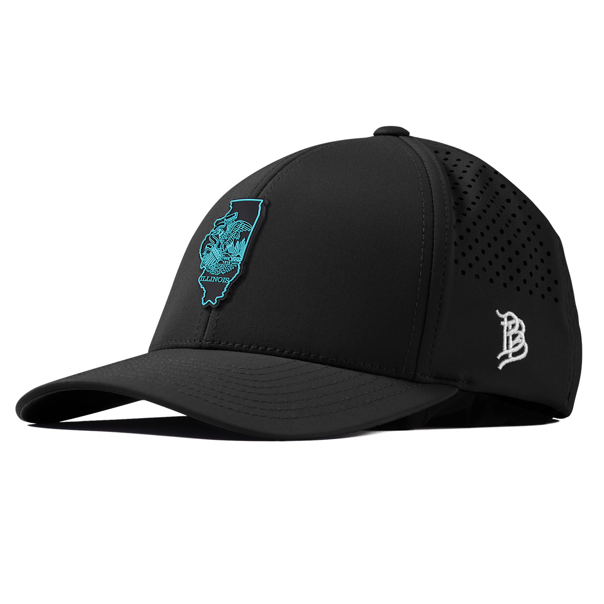 Illinois Turquoise Curved Performance Black