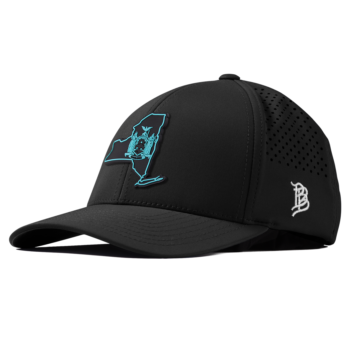 New York Turquoise Curved Performance Black