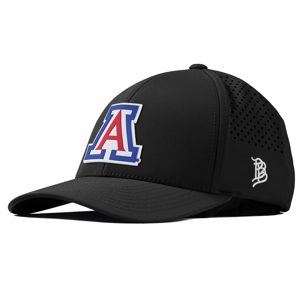 University of Arizona "Arizona Block" Curved Performance Black Gray