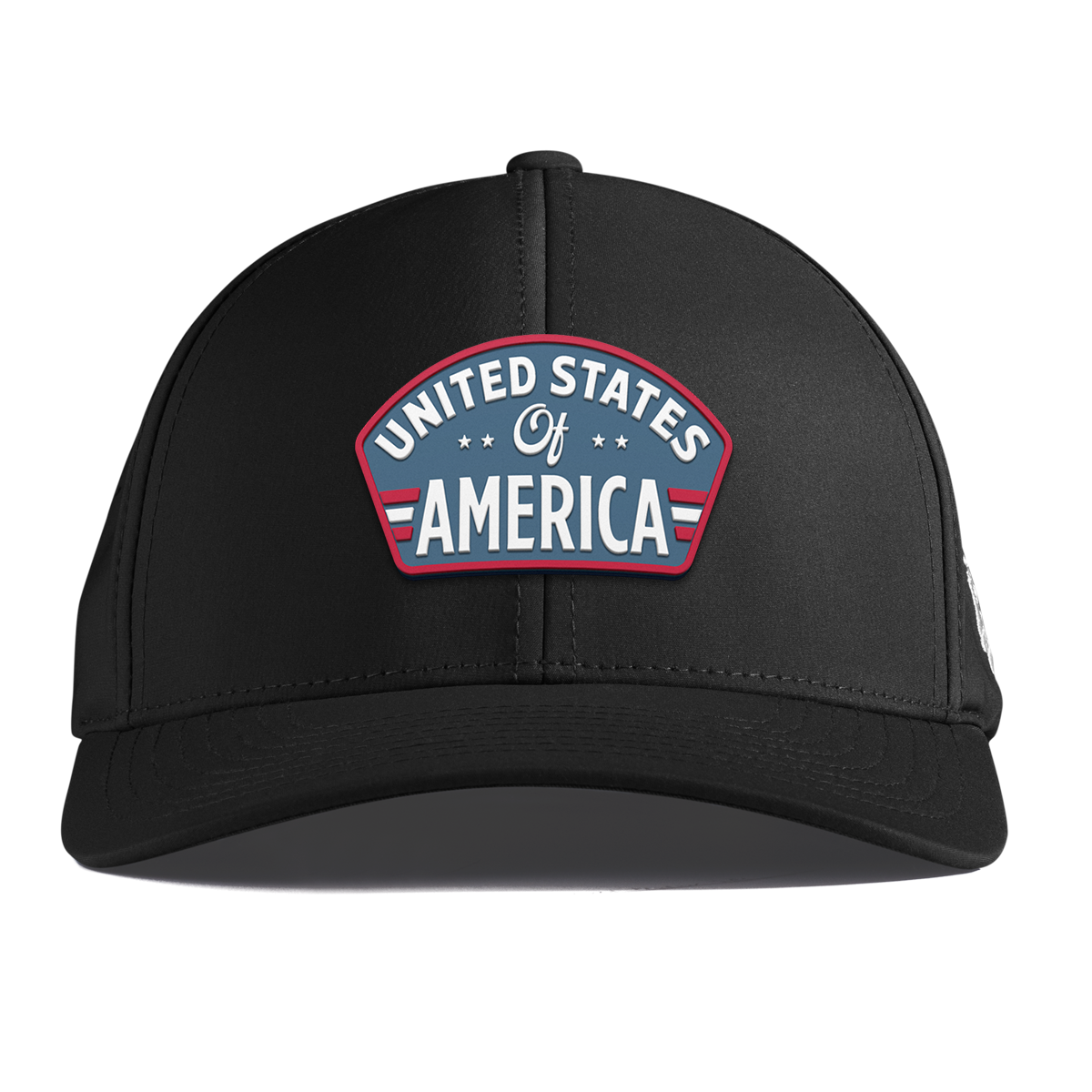 United States of America Badge Curved Performance Black